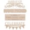 Hampton Art - Crate D�cor, Harvest 8.5"x1.5" to 9"x3", 4pc, Unfinished Wood Cutouts, Wood Cutouts for Crafts, Wood Shapes for Crafts, Wood Cut Outs, Wooden Painting Crafts